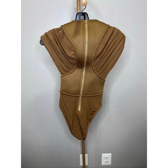 ZIMMERMANN Illuminate Bodysuit in Khaki Zimmerman 0 (XS) $595 - Picture 7 of 9